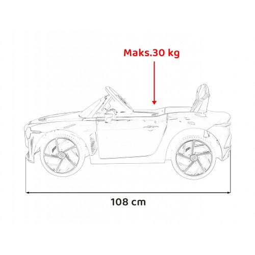 AutíčkoBentley pro děti na baterii Bílé + Dálkové ovládání + EVA + Pomalý start + Audio LED