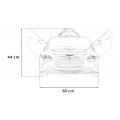 AutíčkoBentley pro děti na baterii Bílé + Dálkové ovládání + EVA + Pomalý start + Audio LED