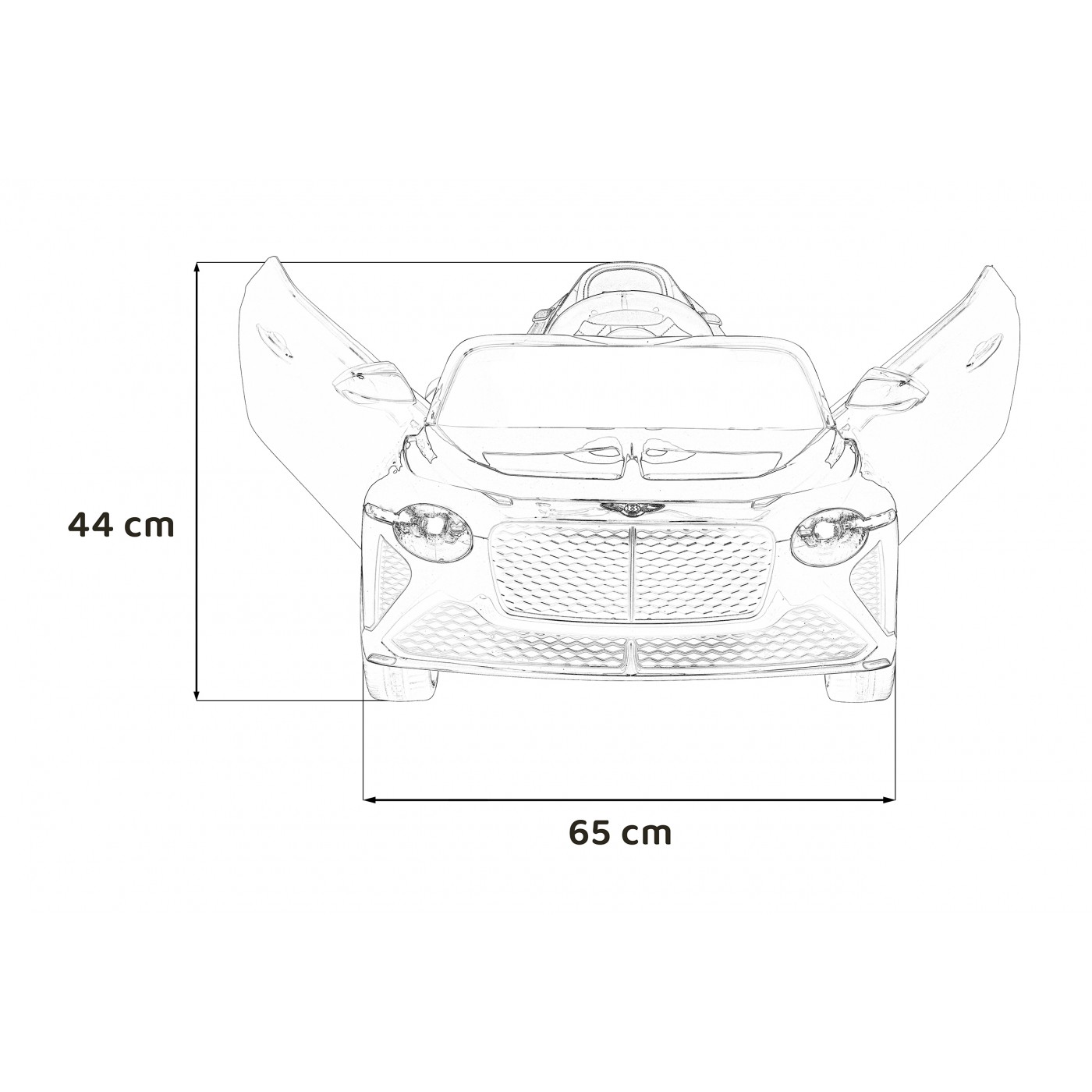 AutíčkoBentley pro děti na baterii Bílé + Dálkové ovládání + EVA + Pomalý start + Audio LED