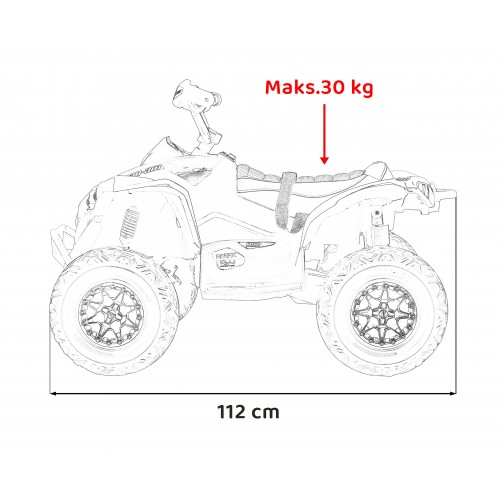 Čtyřkolka Maverick ATV bílý
