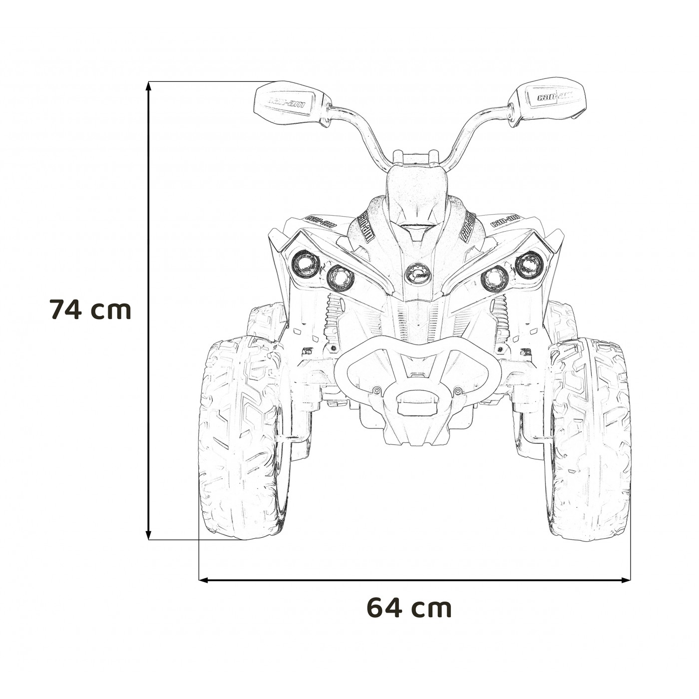 Čtyřkolka Maverick ATV Khaki