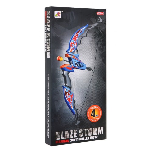 Dětský luk 8+ sportovní hračka Blaze Storm + 4 pěnové šipky