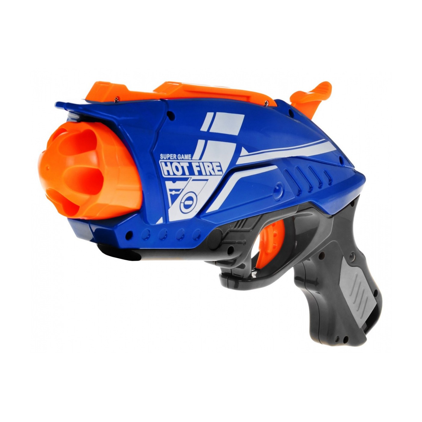 Ruční dětská pistole 6+ mechanismus pružiny Blaze Storm + 20 dlouhých pěnových kuliček