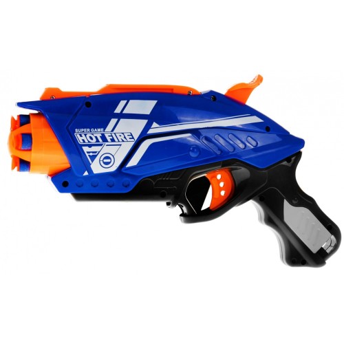 Ruční dětská pistole 6+ mechanismus pružiny Blaze Storm + 20 dlouhých pěnových kuliček