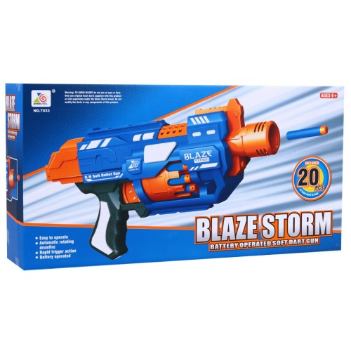 Elektrická puška Kids 6+ Blaze Storm 20 dlouhých pěnových nábojů + dosah až 10 m