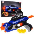 Dětský kulomet 8 Blaze Storm 5 kuliček pěnové koule + ruční mechanismus