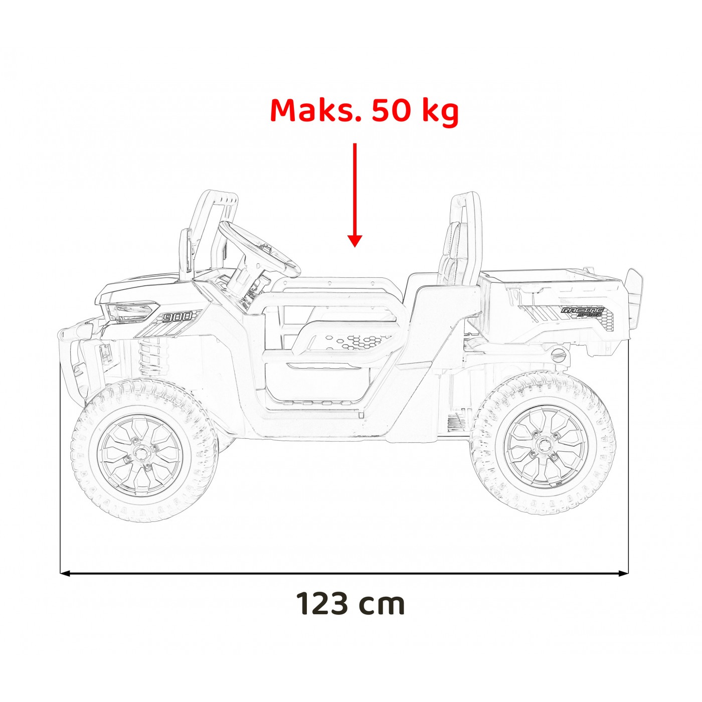 Vozidlo Pick-Up Speed 900 zelené