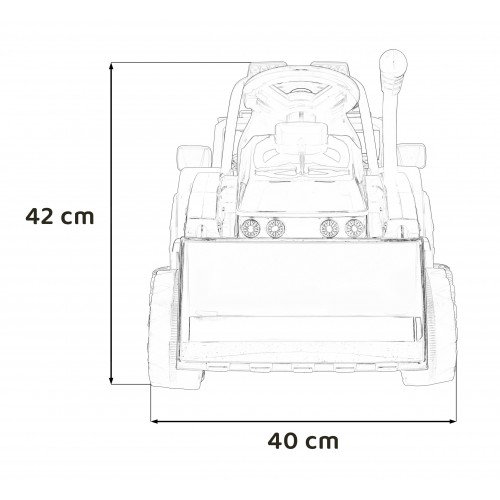 Rypadlový traktor G320 žlutý