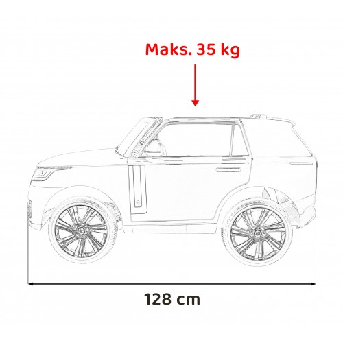 Vozidlo Range Rover SUV Lift červené