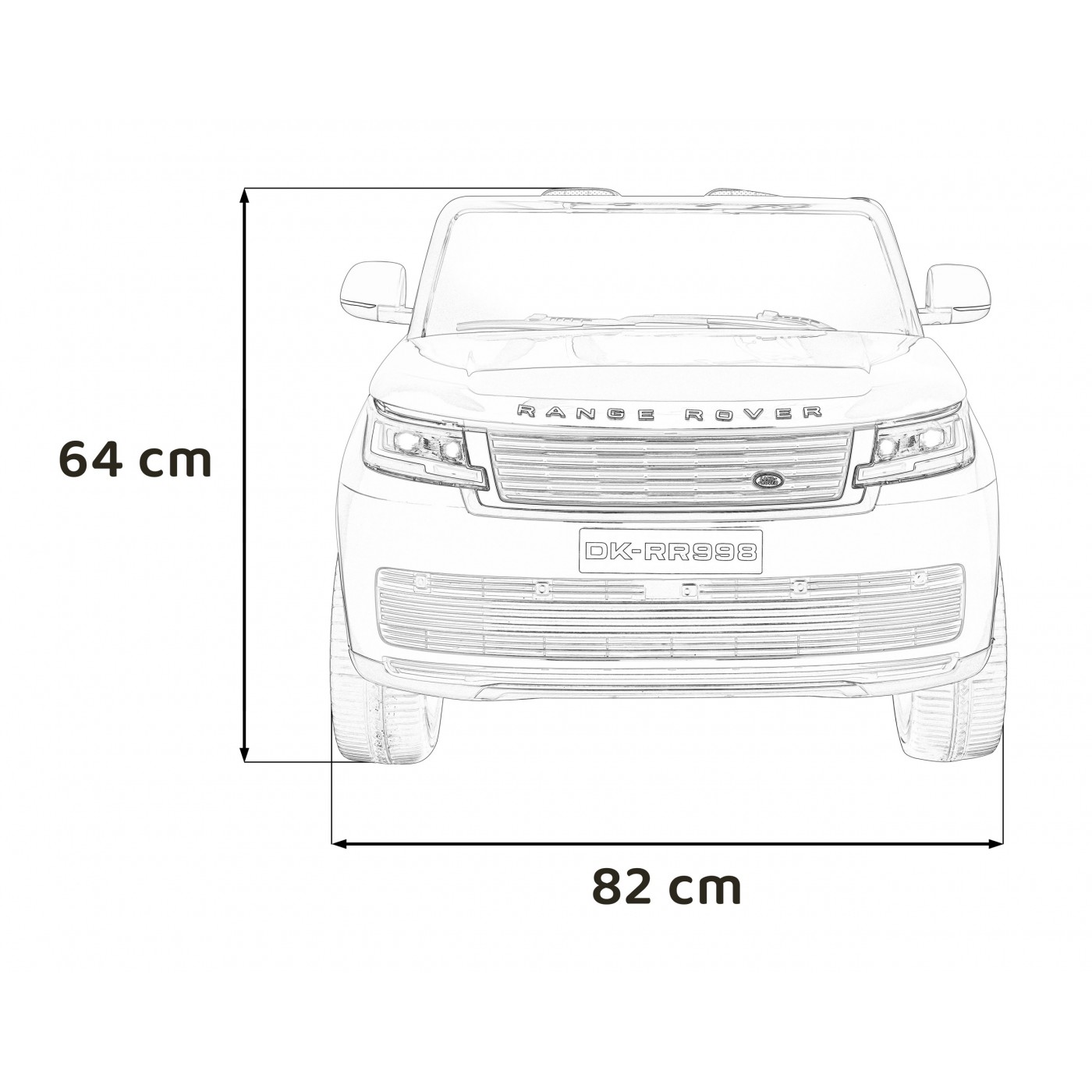 Vozidlo Range Rover SUV Lift červené
