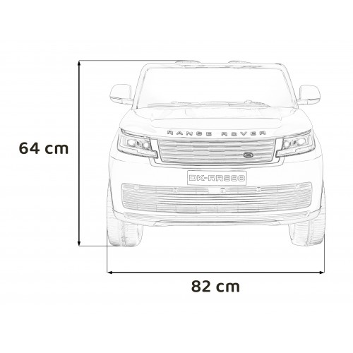 Vozidlo Range Rover SUV lift bílé
