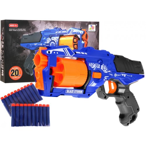 Pistole Blaze Storm modrá 20 Nábojů