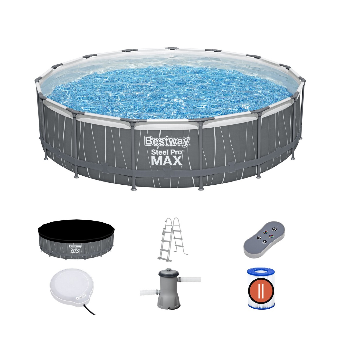 Basen Stelazowy 15FT 457x107 cm SteelPRO BESTWAY