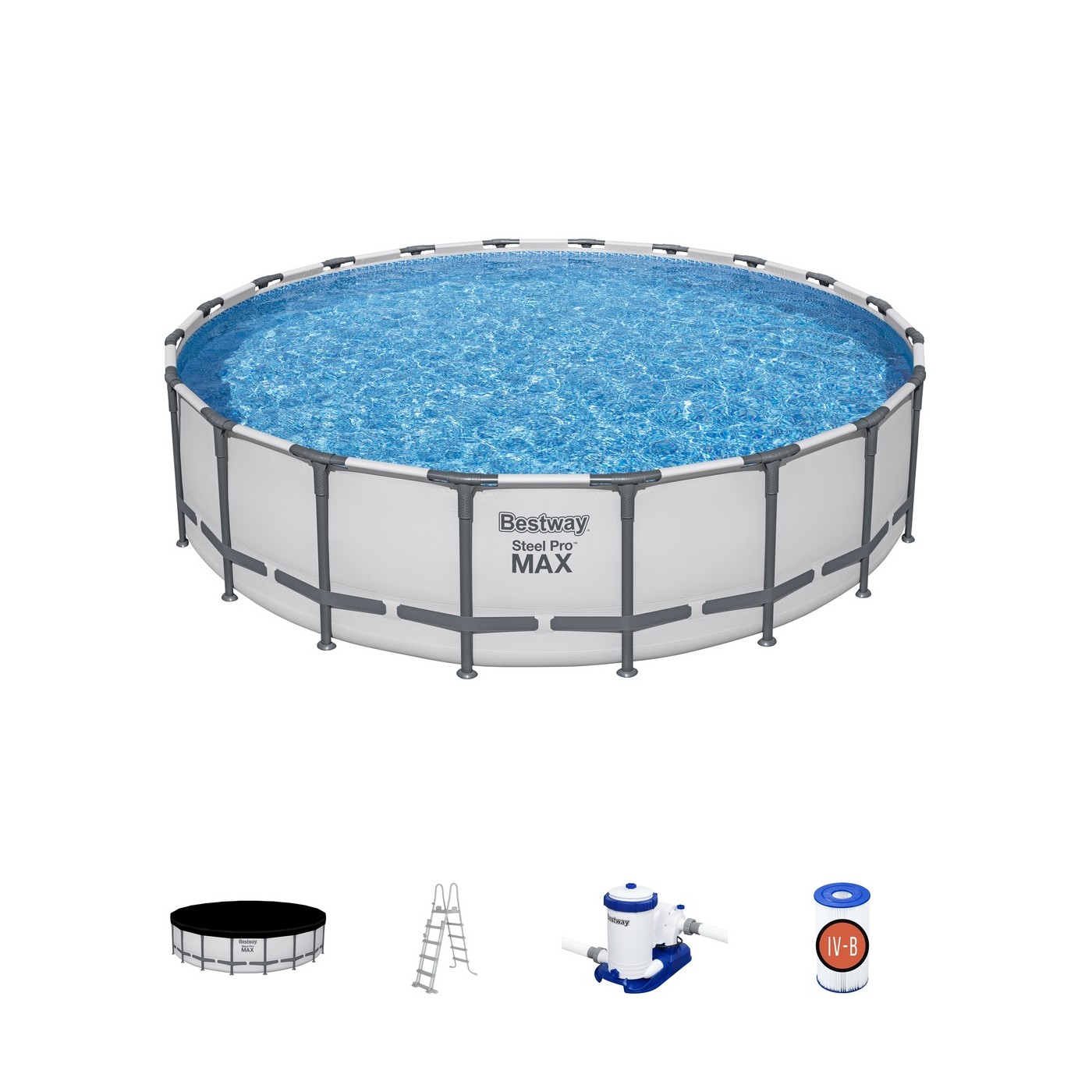 Basen Stelazowy 20FT 610x132 cm SteelPRO BESTWAY