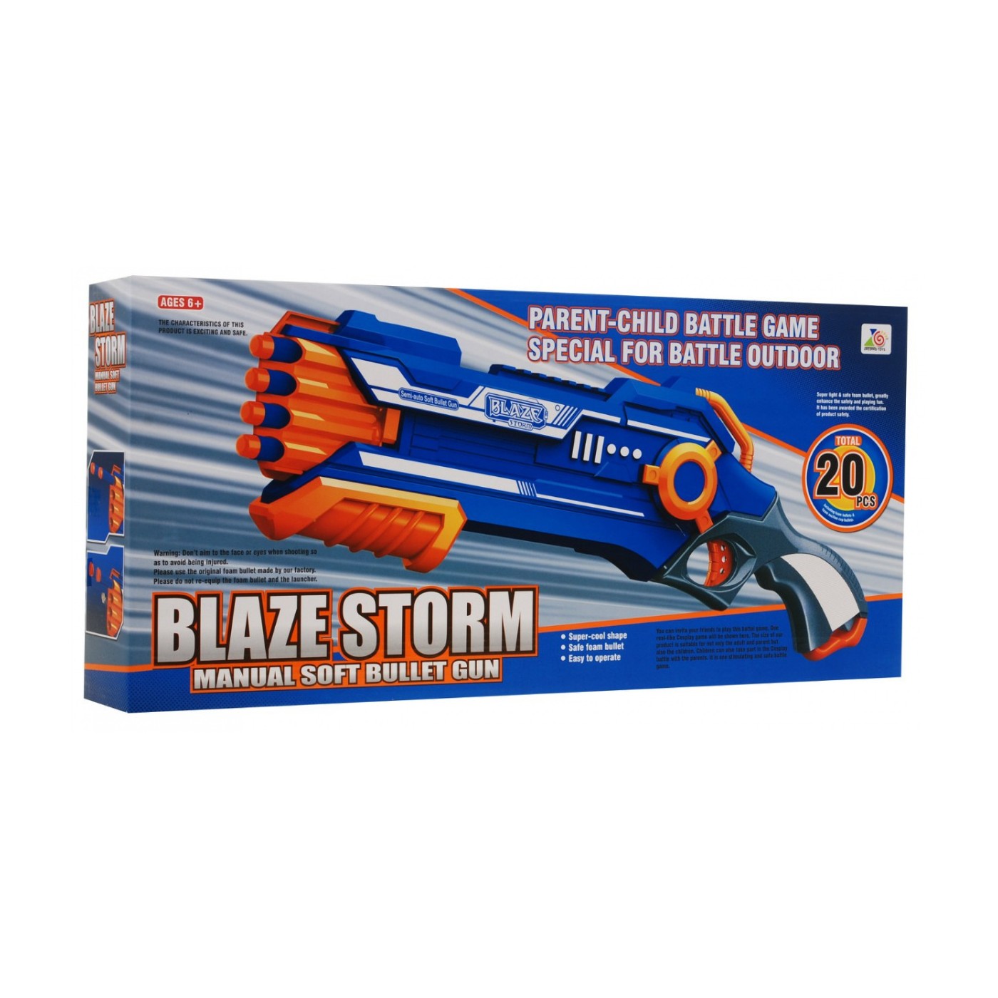 Modrá puška Blaze Storm