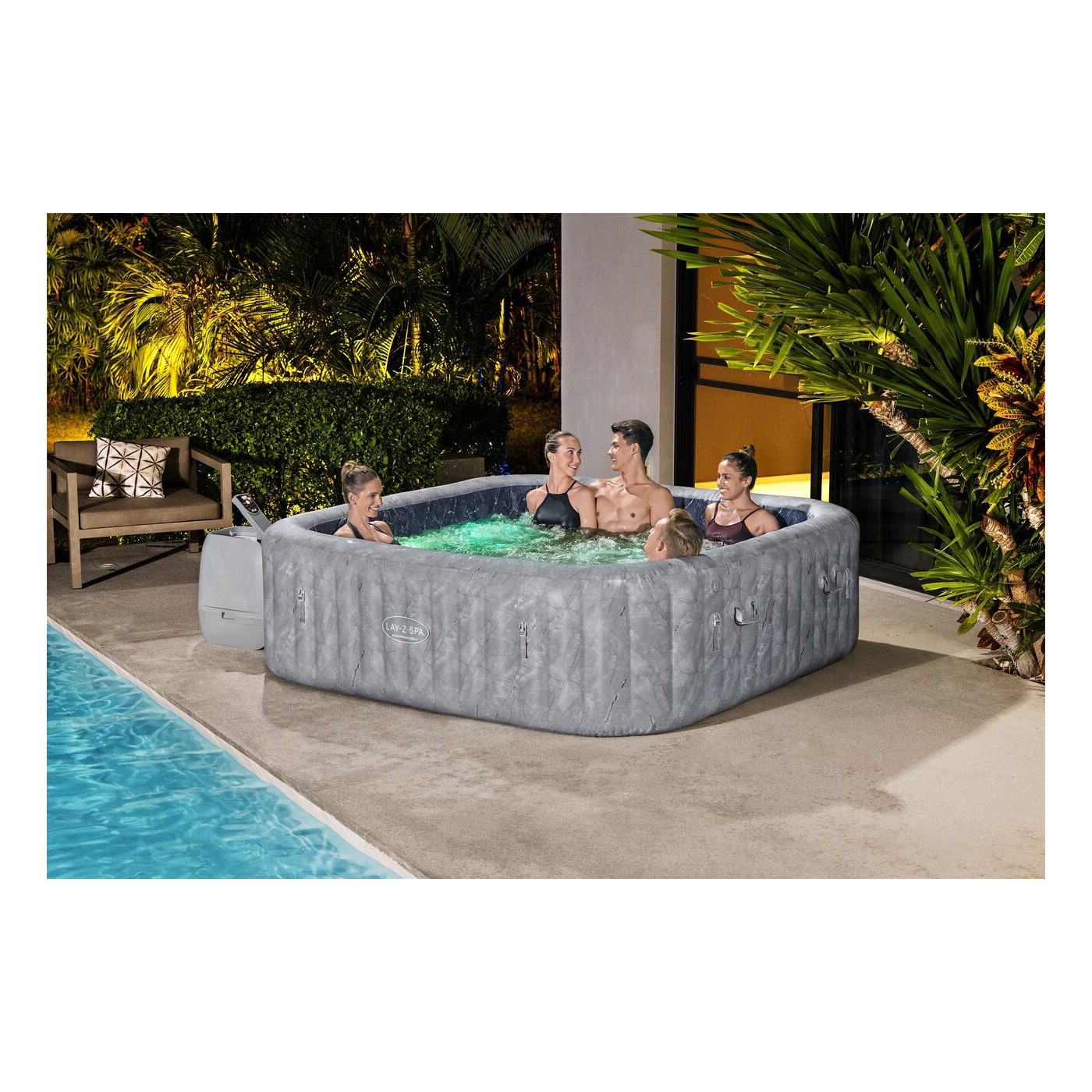 Lay-Z-Spa San Francisco AirJet Jacuzzi BESTWAY