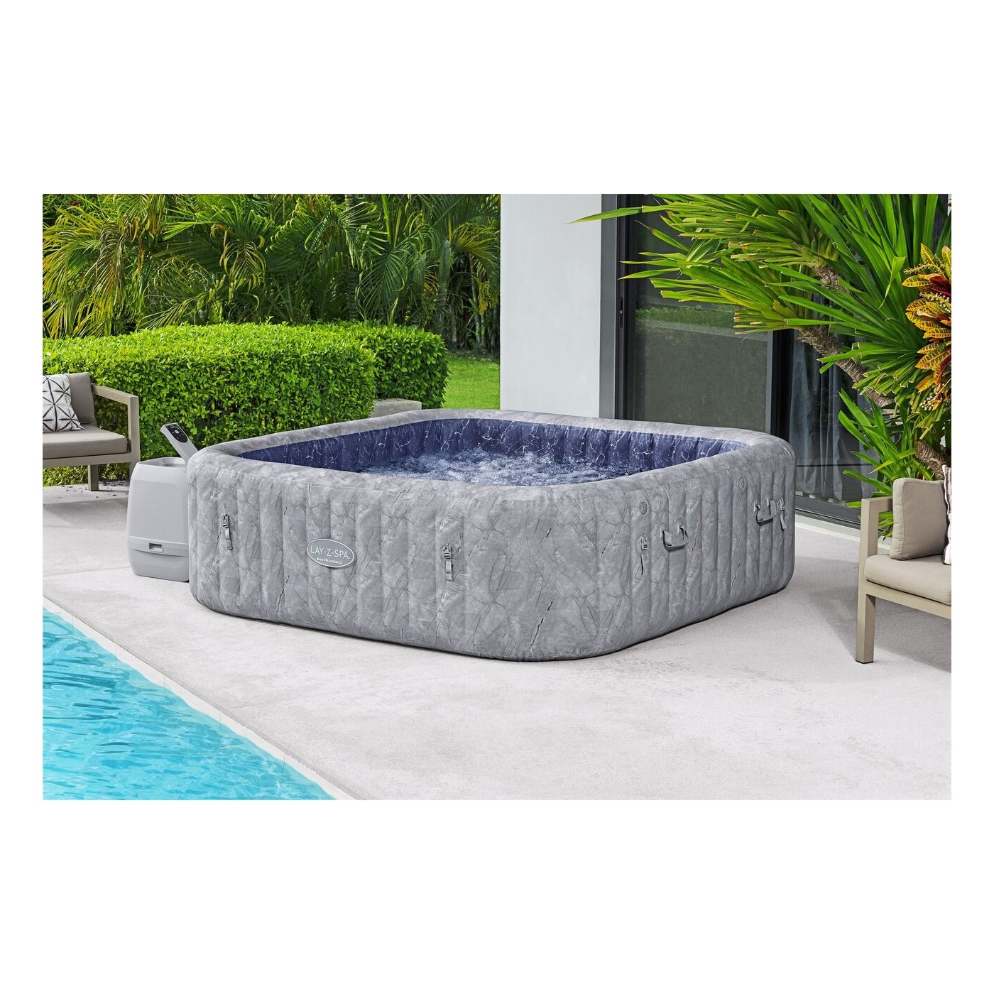 Lay-Z-Spa San Francisco AirJet Jacuzzi BESTWAY