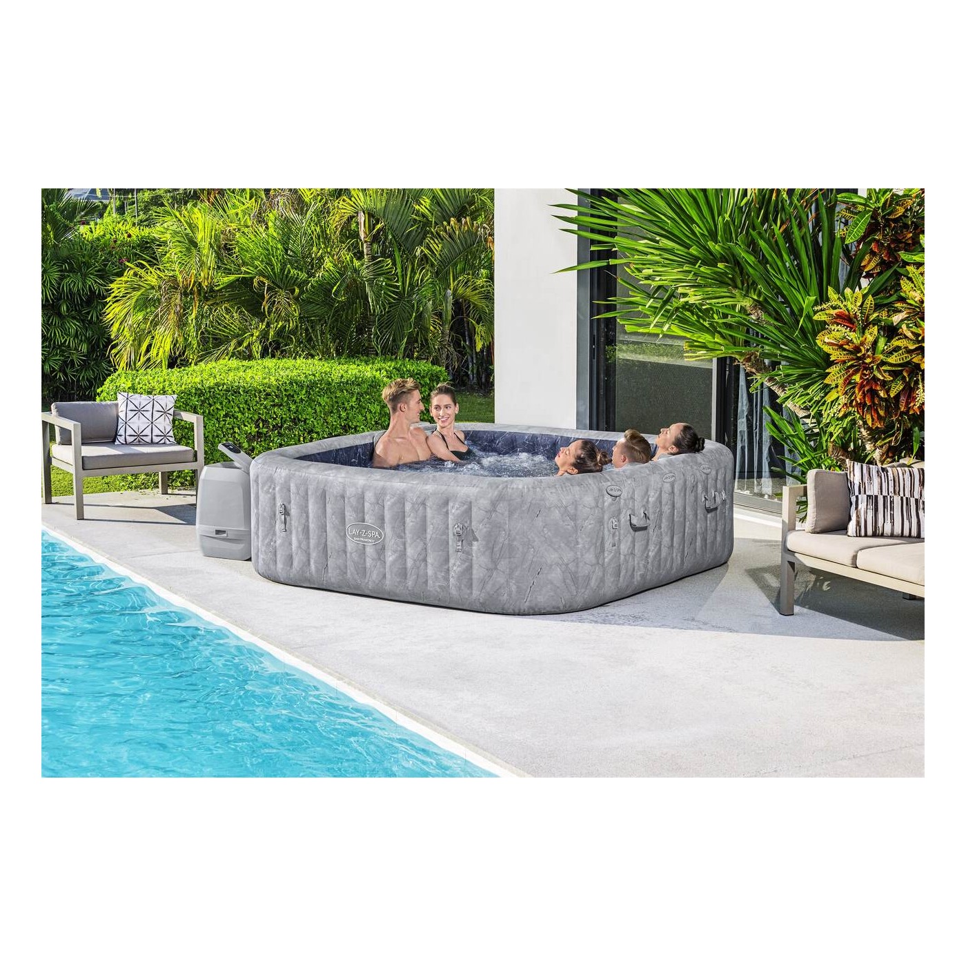 Lay-Z-Spa San Francisco AirJet Jacuzzi BESTWAY