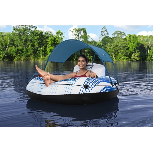 Nafukovací kolo Hydro-Force se stříškou 123x123x51cm BESTWAY + síťované dno + opěrka zad