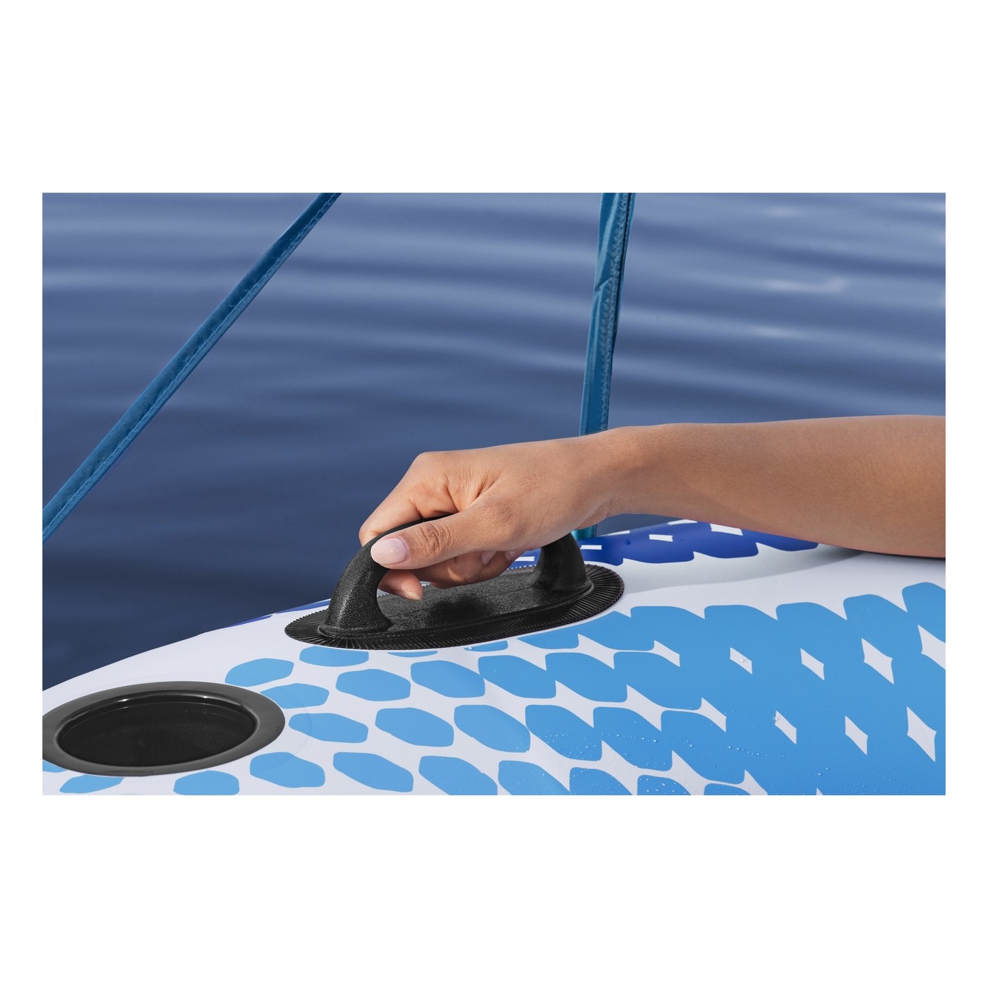 Nafukovací kolo Hydro-Force se stříškou 123x123x51cm BESTWAY + síťované dno + opěrka zad
