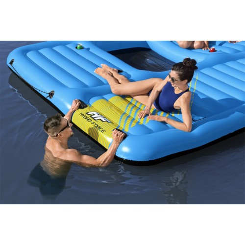 Wyspa HYDRO-Force + Zjezdzalnia 376x311cm BESTWAY