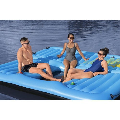 Wyspa HYDRO-Force + Zjezdzalnia 376x311cm BESTWAY