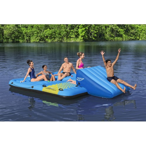 Wyspa HYDRO-Force + Zjezdzalnia 376x311cm BESTWAY