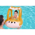 BESTWAY nafukovací ponton liška pro děti 3+ 94x66cm + nafukovací stříška + senzorické chrastítko