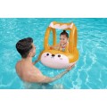 BESTWAY nafukovací ponton liška pro děti 3+ 94x66cm + nafukovací stříška + senzorické chrastítko
