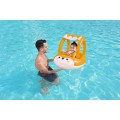 BESTWAY nafukovací ponton liška pro děti 3+ 94x66cm + nafukovací stříška + senzorické chrastítko