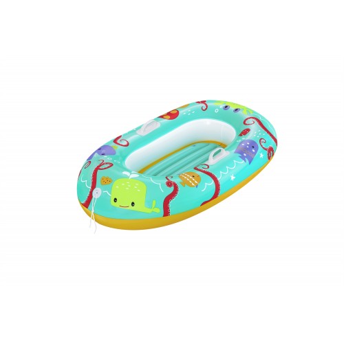 BESTWAY 119x79cm nafukovací ponton Mořská zvířátka pro děti 3+ + nafukovací dno