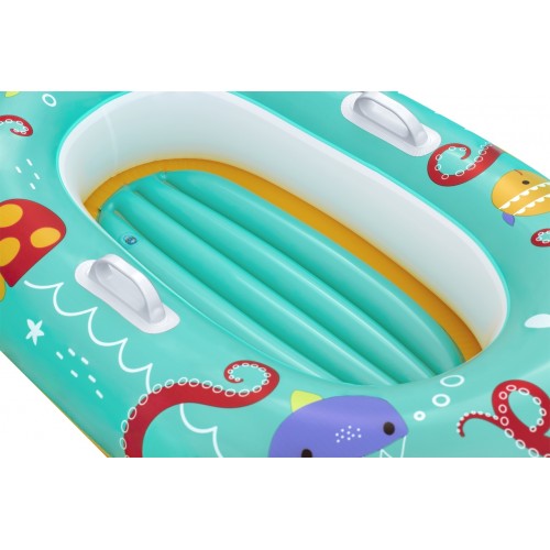 BESTWAY 119x79cm nafukovací ponton Mořská zvířátka pro děti 3+ + nafukovací dno