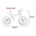 Rowerek Biegowy BMW Rastar dla dzieci + Ekoskóra + Regulacja siodelka + Pompowane opony + Lakierowana rama