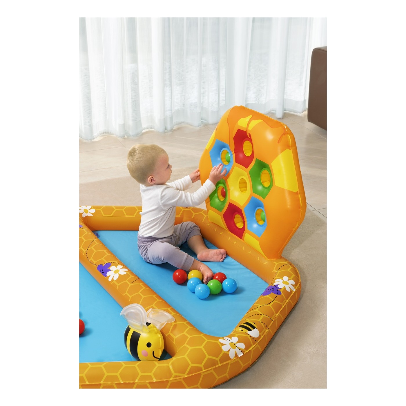 Basenik 127x119x61cm Z Gra Kulki BESTWAY