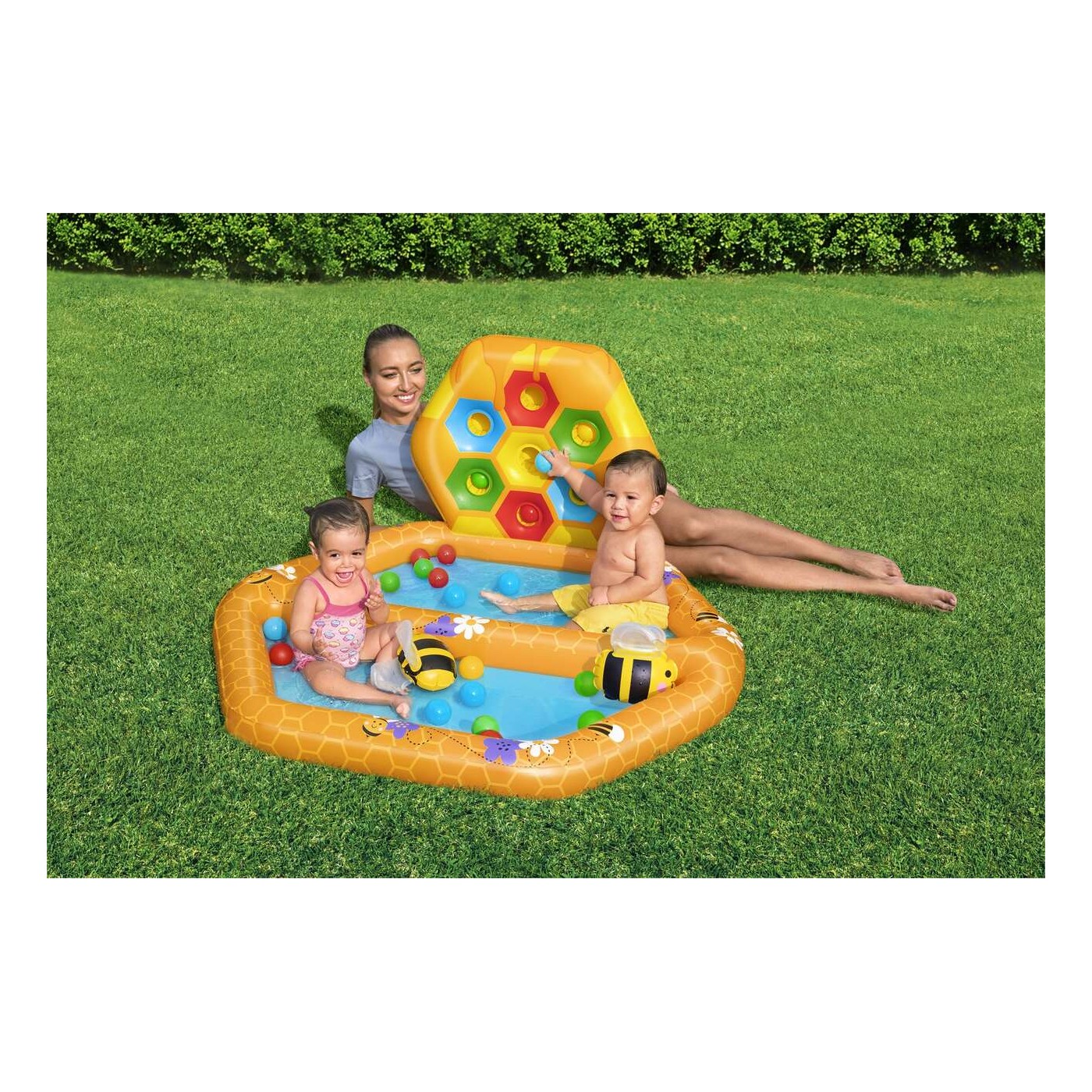 Basenik 127x119x61cm Z Gra Kulki BESTWAY