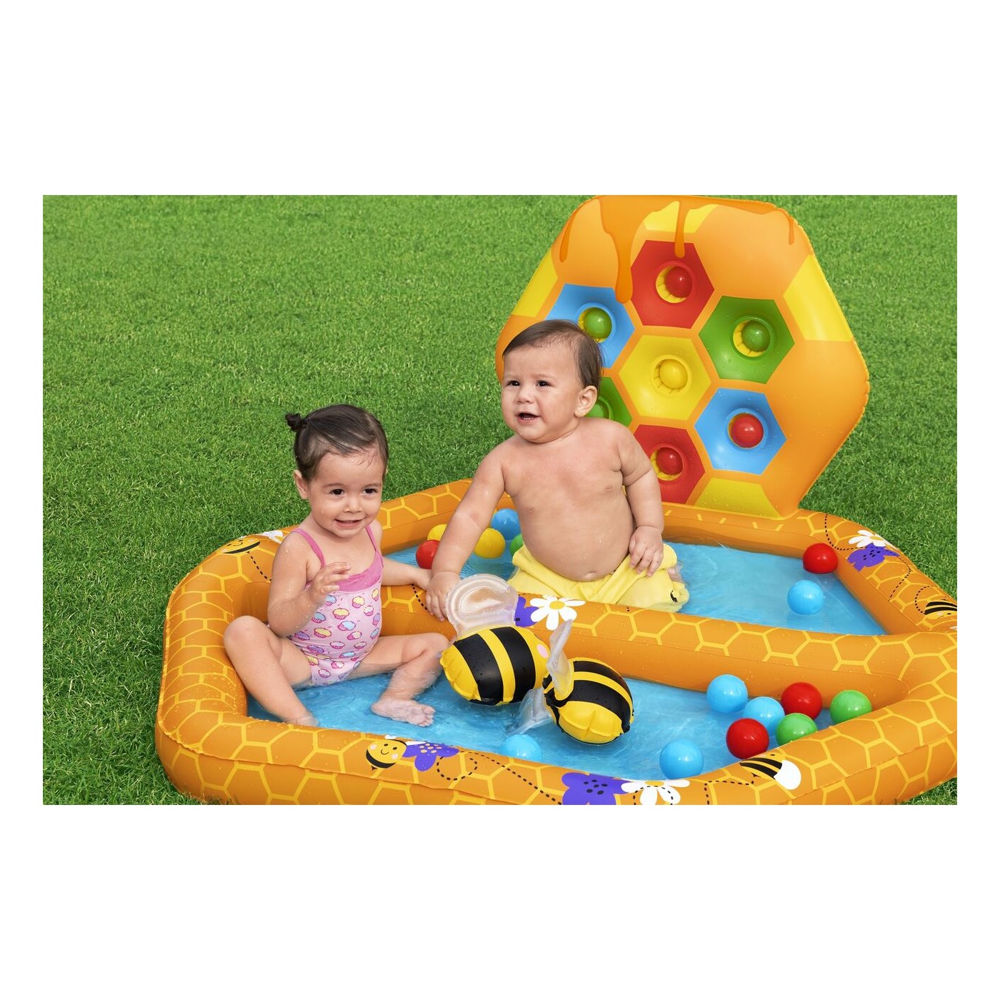 Basenik 127x119x61cm Z Gra Kulki BESTWAY