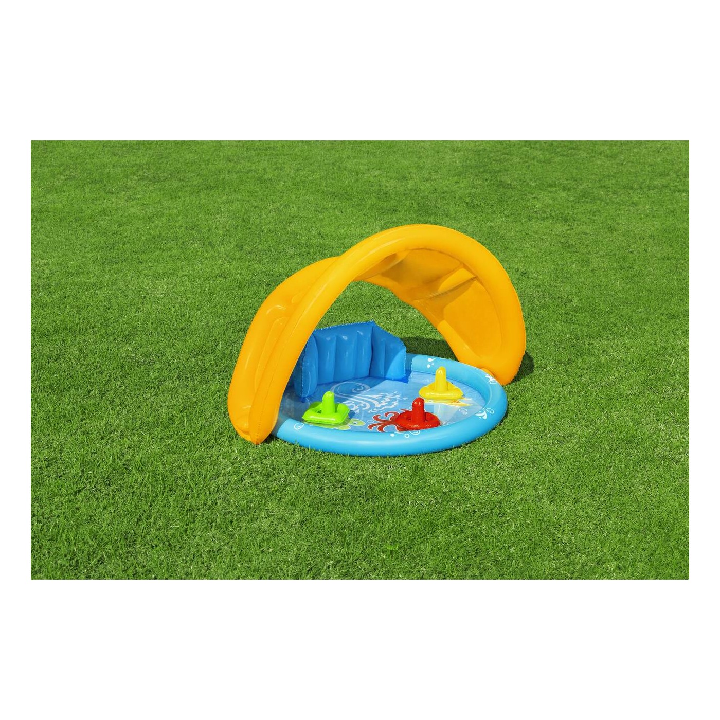Basenik Z Daszkiem 115x89x76cm Z Gra Ukladanka BESTWAY