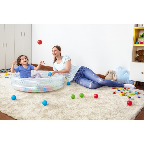 Basenik Niebieski 91x20cm + Pileczki BESTWAY