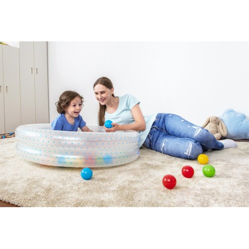 Basenik Niebieski 91x20cm + Pileczki BESTWAY