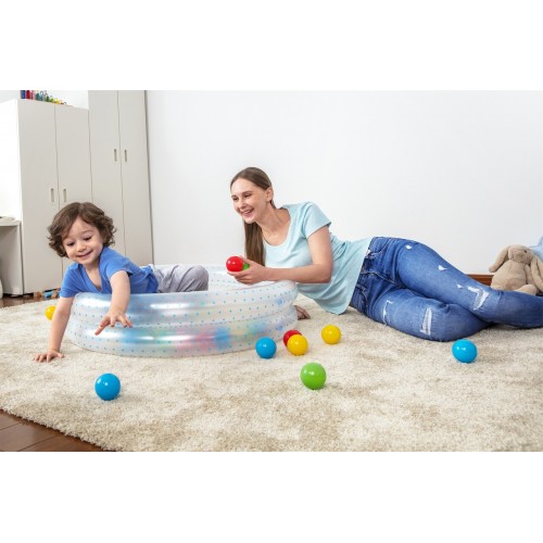 Basenik Niebieski 91x20cm + Pileczki BESTWAY