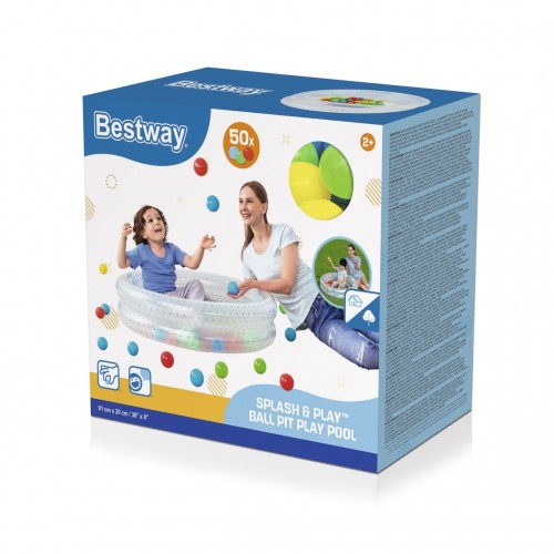 Basenik Niebieski 91x20cm + Pileczki BESTWAY