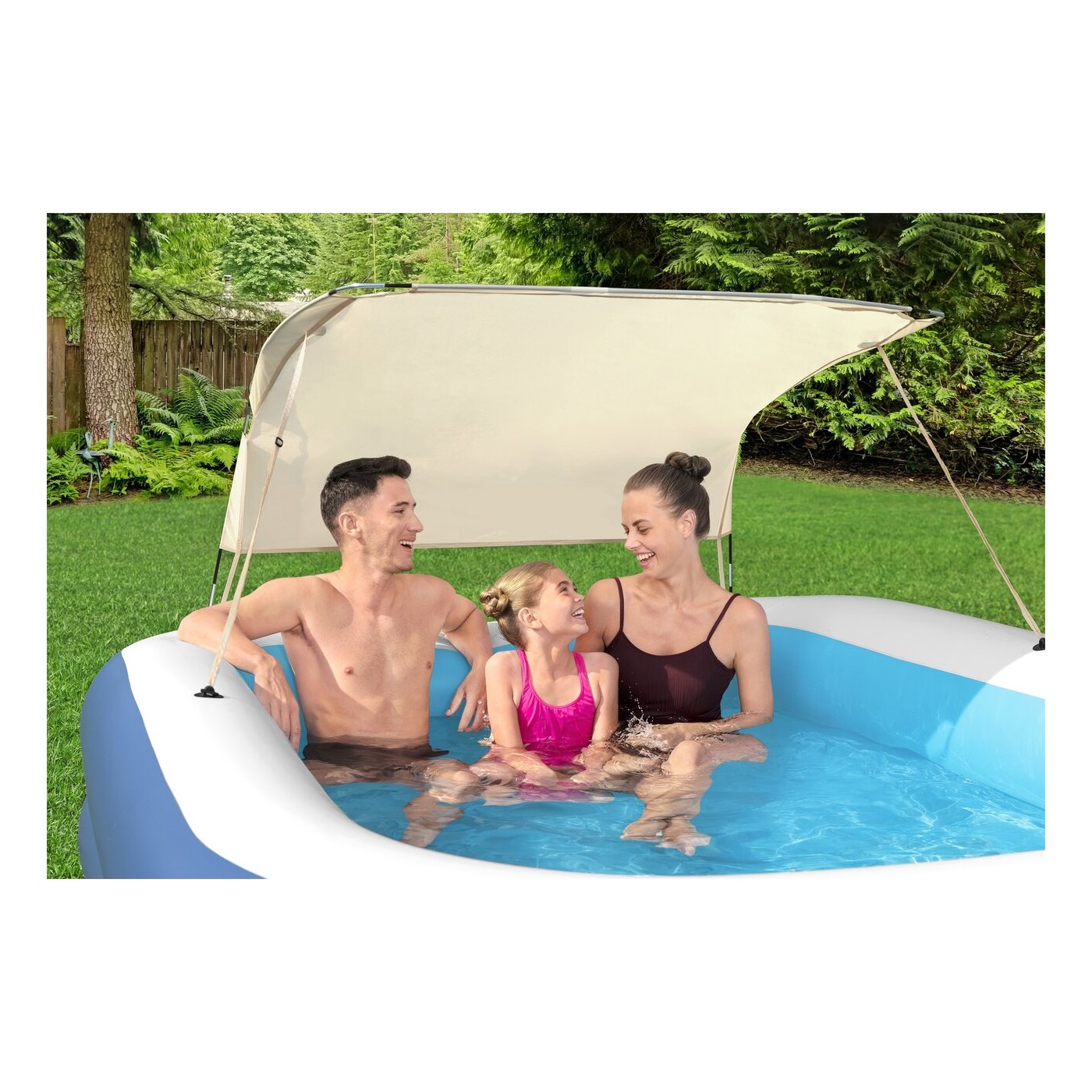 Basenik 254x178x140cm Z Daszkiem BESTWAY
