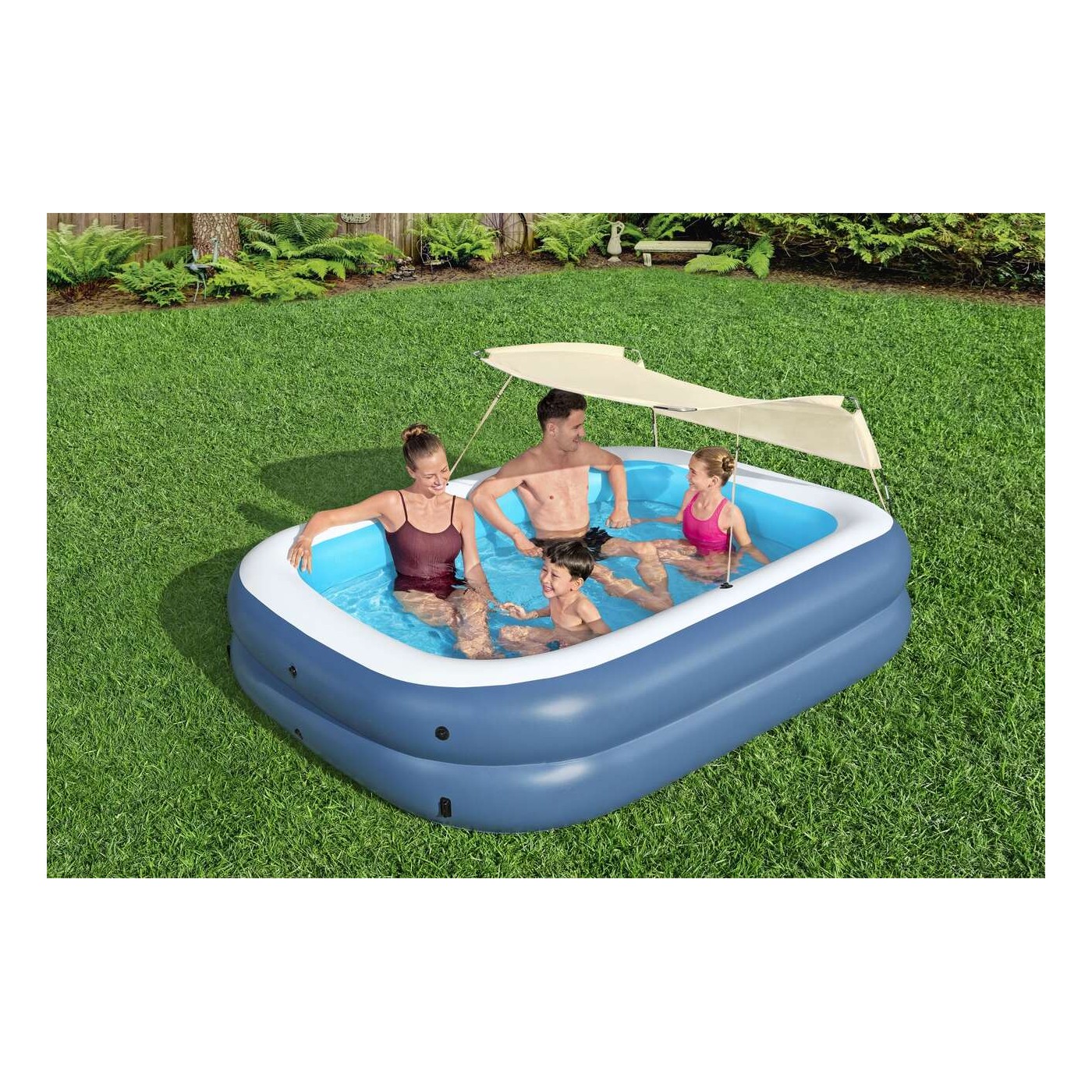Basenik 254x178x140cm Z Daszkiem BESTWAY