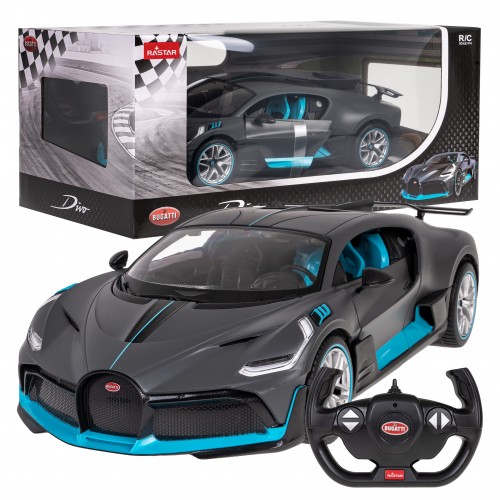 Bugatti Divo stříbrný RASTAR model 1:14 Dálkové ovládání auta + Dálkové ovládání