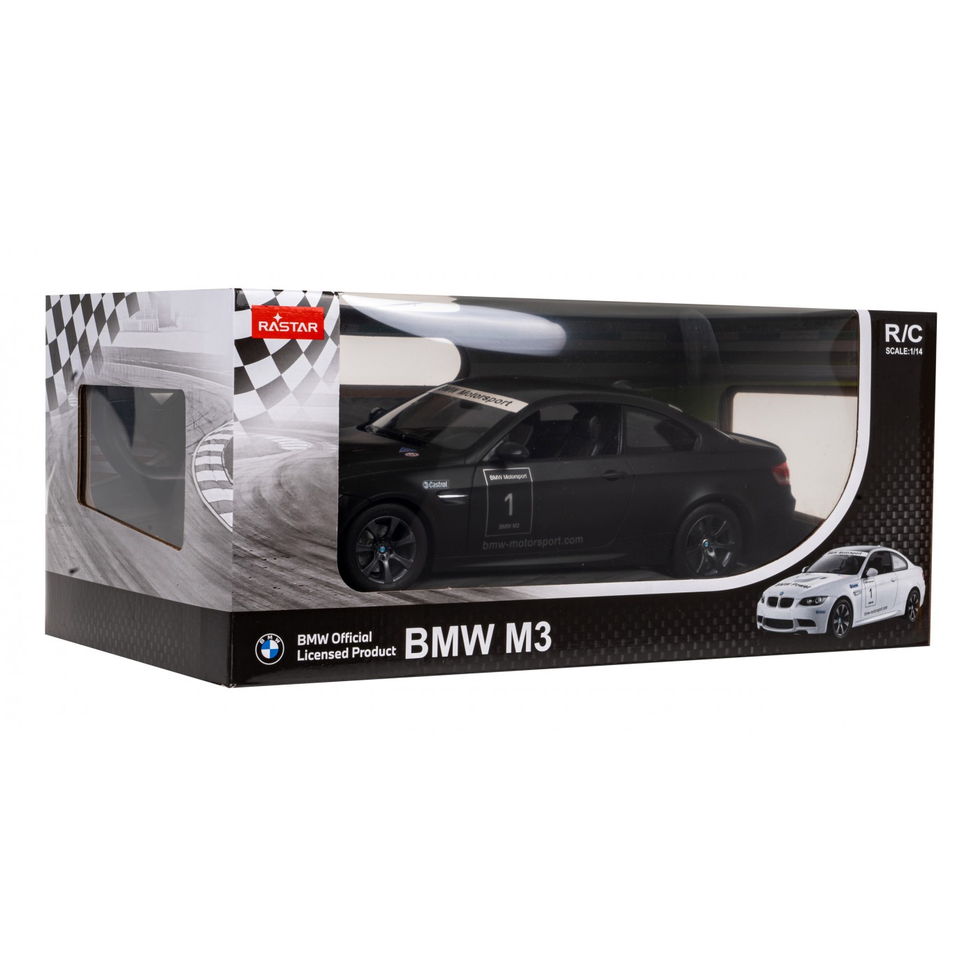 Autíčko R/C BMW M3 1:14 RASTAR černé
