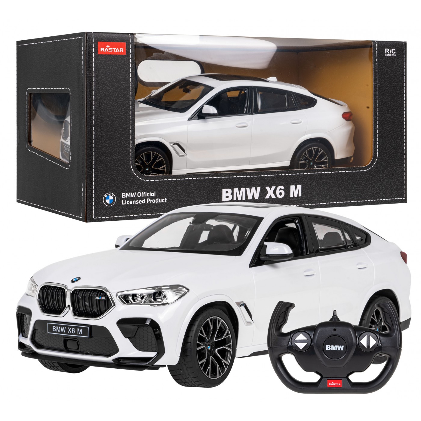 Autíčko  R/C BMW X6 M 1:14 RASTAR bílé
