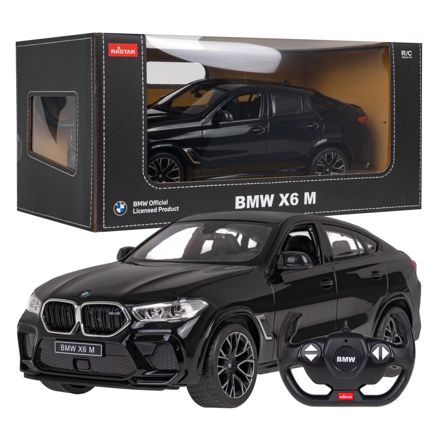 Autíčko R/C BMW X6 M 1:14 RASTAR černé