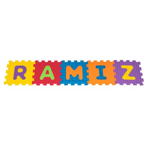 Senzorická rohož Puzzle Různé tvary Abeceda