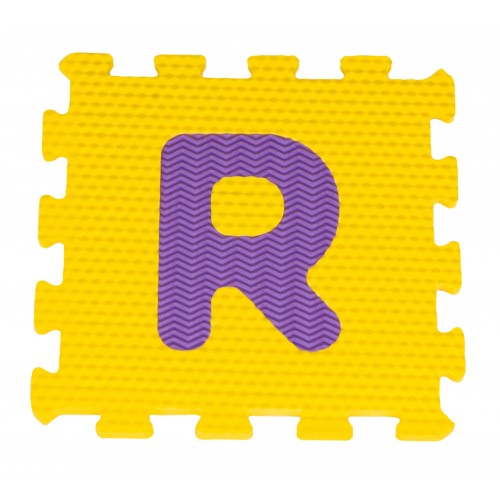 Senzorická rohož Puzzle Různé tvary Abeceda