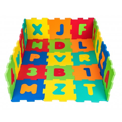 Mega podložka puzzle čísla a písmena